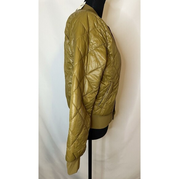 Offline by Aerie Sherpa Lined Quilted Puffer‎ Bomber Jacket Treeline SMALL NWT - Picture 4 of 13